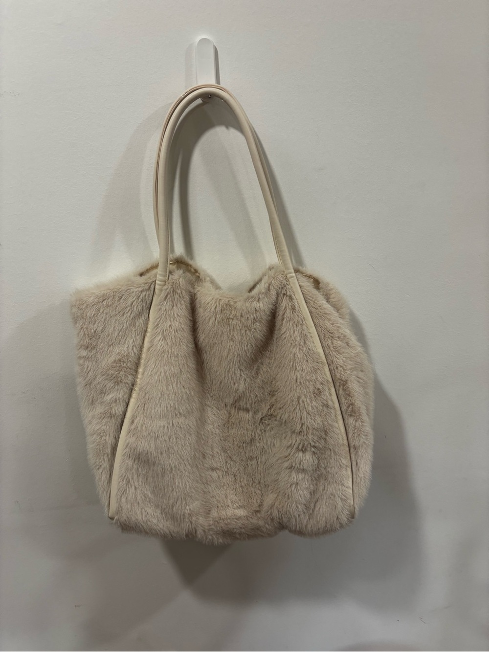 Victoria’s Secret Faux Fur Shoulder Tote Bag Iconic Chic